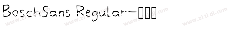 BoschSans Regular字体转换